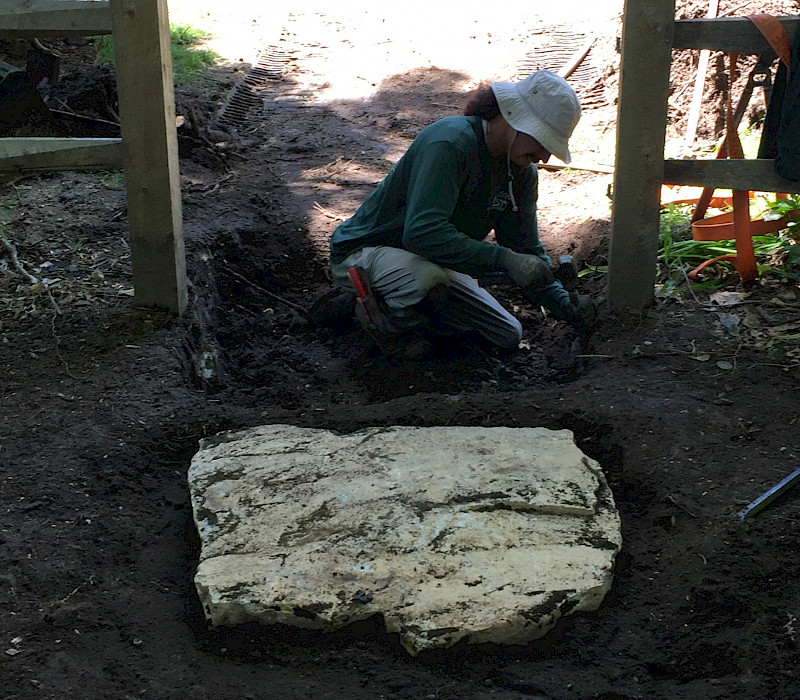 Fieldstone Stepper/Sod Installation